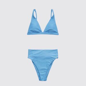 XS/S Aerie traingle bra top and high waist bottom bikini